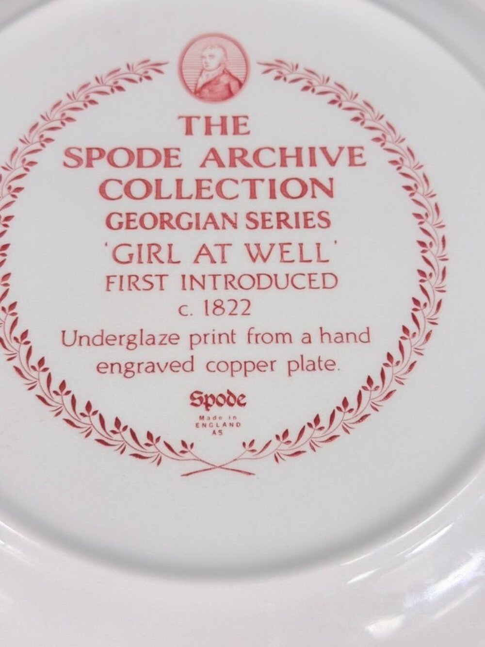 Pasta Serving Bowl Spode Archive Collection Georgian Series England Girl At Well - Picture 9 of 16